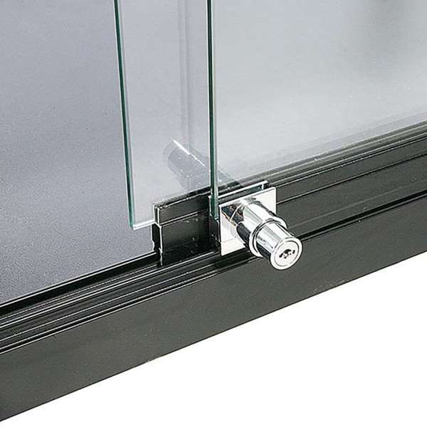 LED udstillingsmontre sort 90x90x45 cm detalje-03