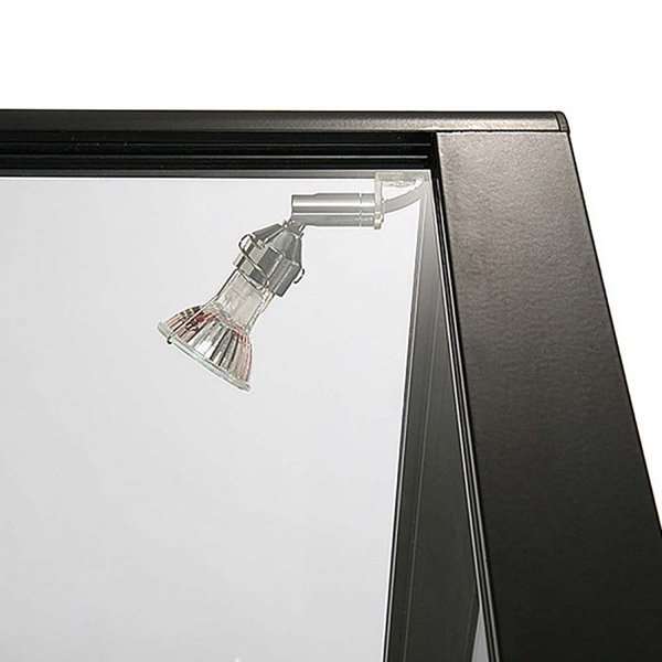 LED udstillingsmontre sort 90x90x45 cm detalje-01