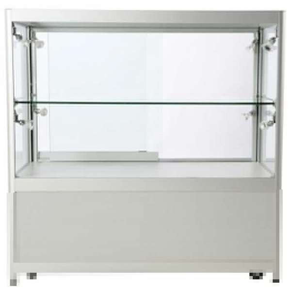 LED udstillingsmontre 90x90x45 cm med underskab-01