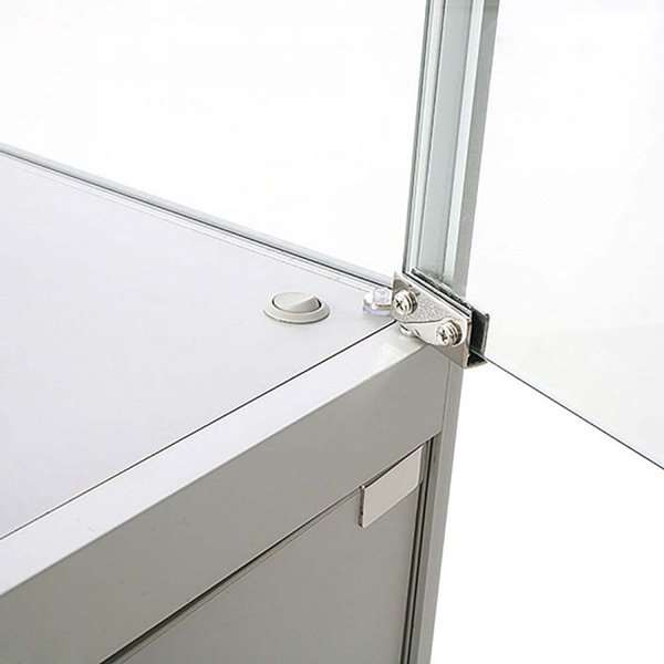 LED udstillingsmontre 90x90x45 cm med underskab - Billede 5