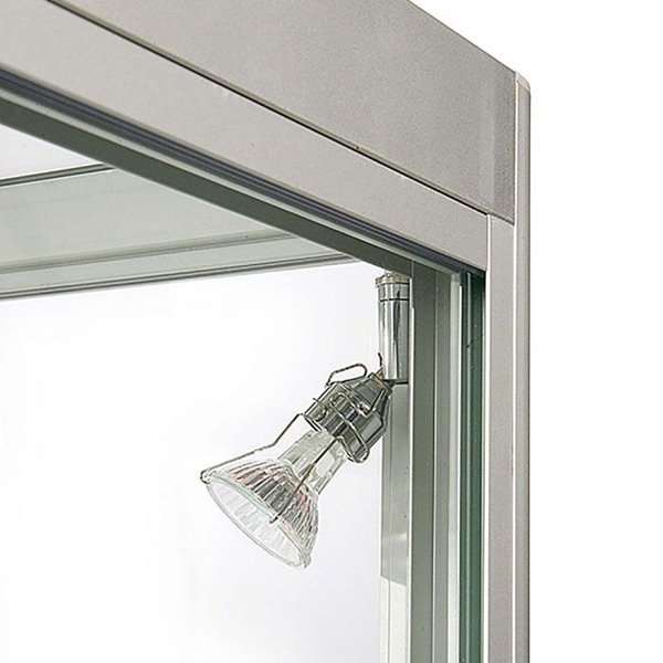 LED udstillingsmontre 90x90x45 cm med underskab-detalje-03