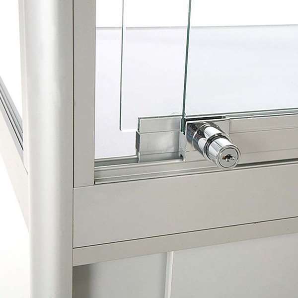 LED udstillingsmontre 90x200x45 cm med underskab-04