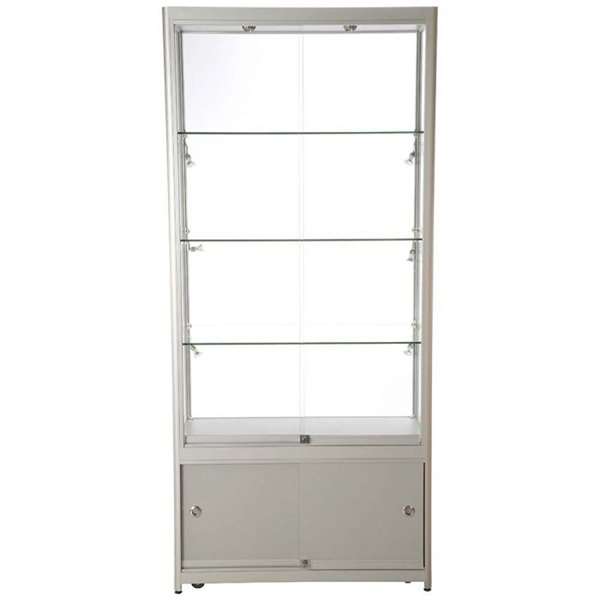 LED udstillingsmontre 90x200x45 cm med underskab-02