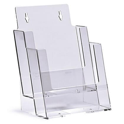 Brochureholder bord 2 rum A5 højformat | TAYMAR 2C160