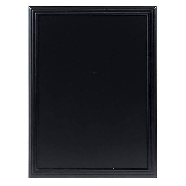 Menutavle med udskåret sort træramme 56 x 76 cm