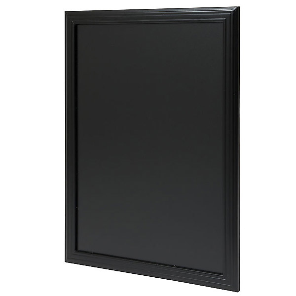 Menutavle med udskåret sort træramme 56 x 76 cm - Billede 2