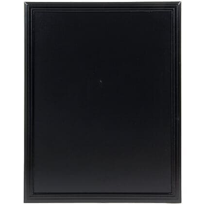 Menutavle med udskåret sort træramme 67 x 87 cm