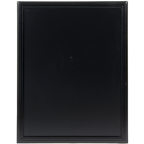 Menutavle med udskåret sort træramme 67 x 87 cm
