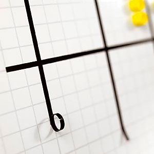 Selvklæbende streger til opdeling på whiteboard