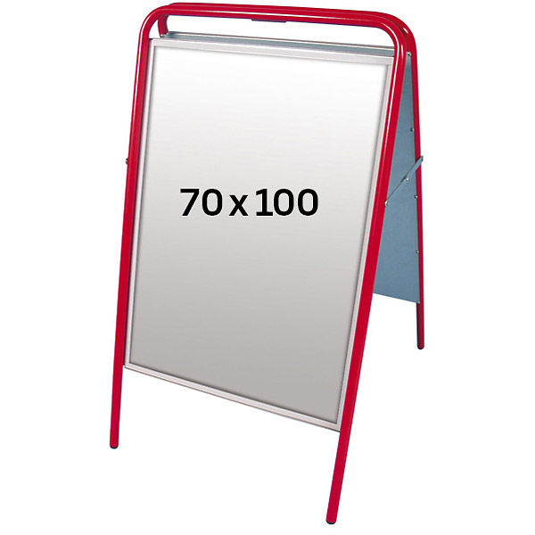 Easy Sign Gadeskilt 70x100 højformat - RØD
