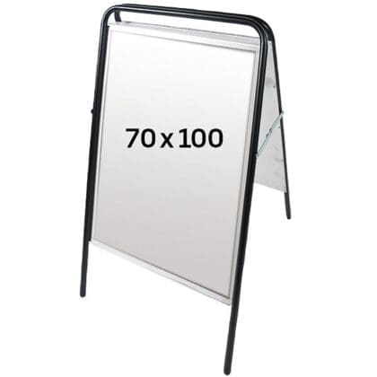 Easy Sign Gadeskilt 70x100 højformat - SORT