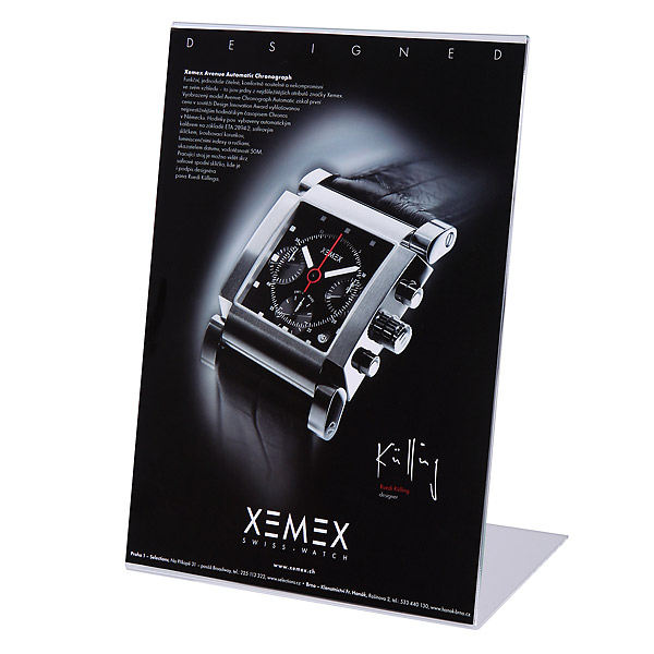 Bordskilt med reklame for Xerxes Avenue Automatic Chronograph ur