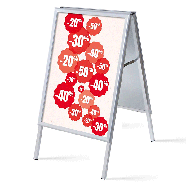 Alu-Line Gadeskilt A1 inkl. plakater UDSALG