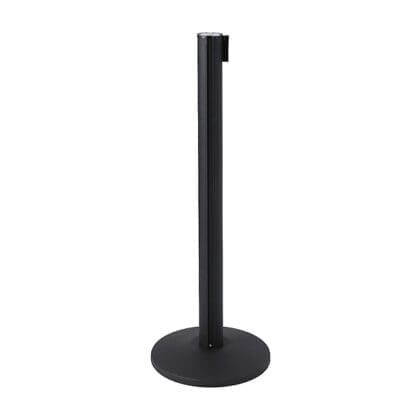 Køleder stolpe sort med sort sele 270 cm