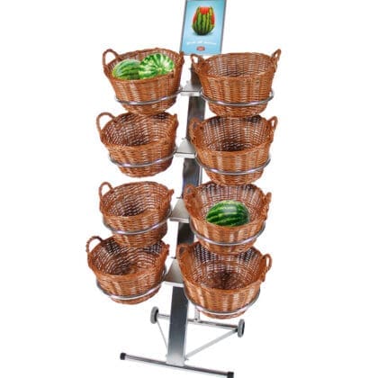 Gulvdisplay med 8 fletkurve Ø 34 cm