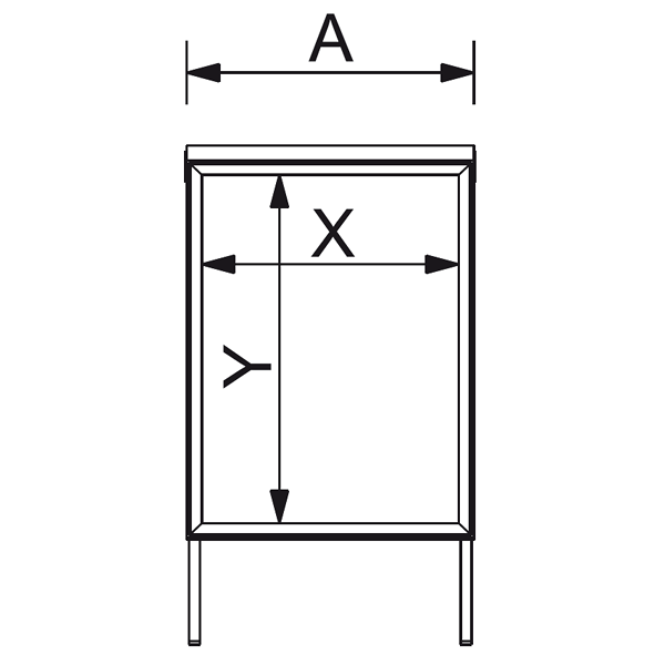 Alu-Line Gadeskilt Sort A1 - Billede 3