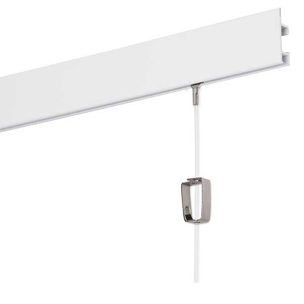 Cliprail MAX Galleriskinne, perlonsnor med Cobra og Smartspring billedkrog