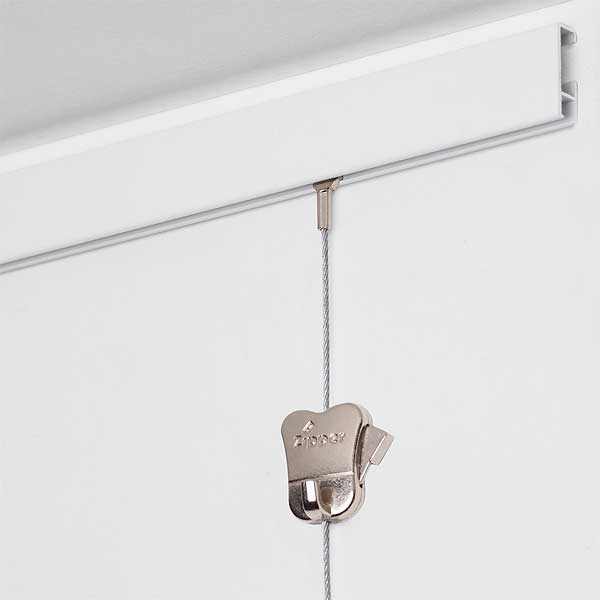Cliprail Galleriskinne HVID 150 cm - Billede 5