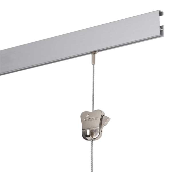 Cliprail Galleriskinne SØLV 150 cm - Billede 4