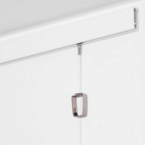 Cliprail Galleriskinne HVID 150 cm - Billede 4