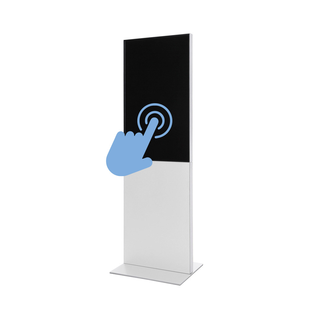 Smart Line Digital Totem HVID med 43″ Samsung Touch Skærm
