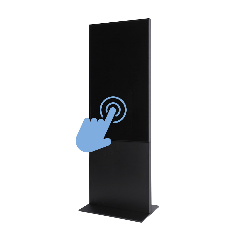 Smart Line Digital Totem SORT med 55″ Samsung Touch Skærm
