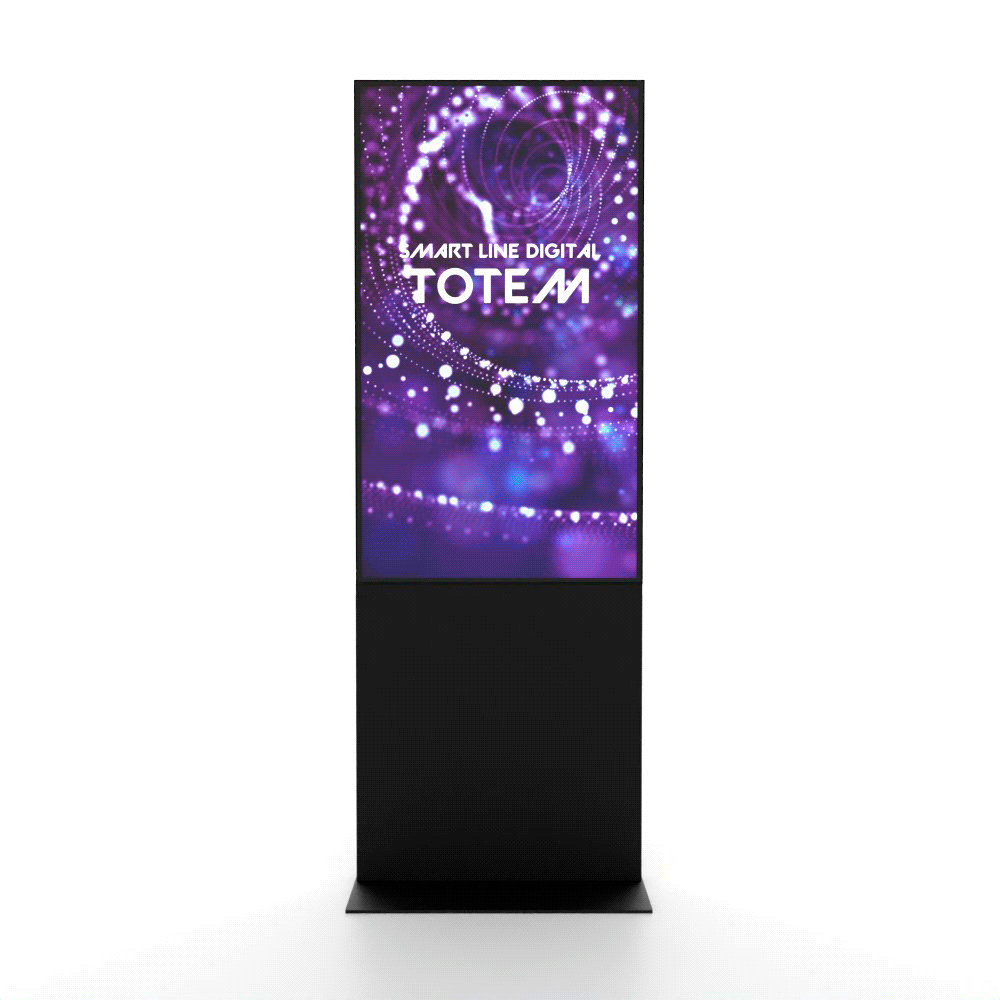 Smart Line Digital Totem SORT med 55″ Samsung Touch Skærm - Billede 2