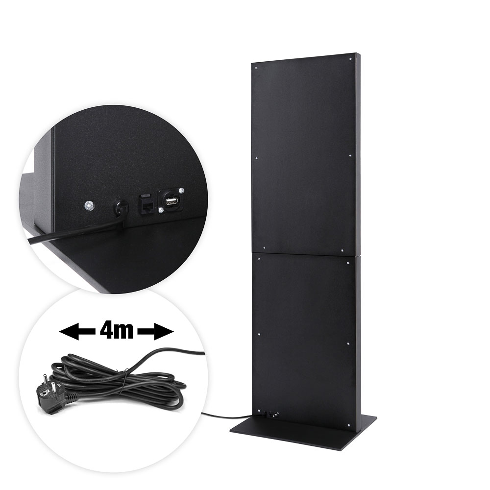 Smart Line Digital Totem SORT med 55″ Samsung Touch Skærm - Billede 4