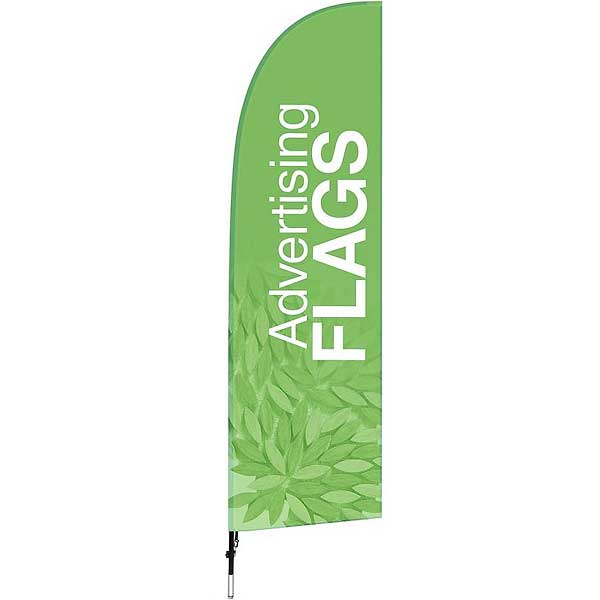 BeachFlag 78x285 cm i vinge form - Billede 5