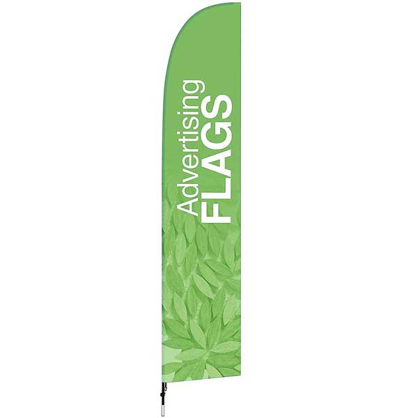 BeachFlag 78x403 cm i vinge form - Billede 5