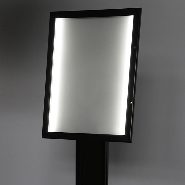 Fritstående menu opslagsskab LED 4xA4 - Billede 2