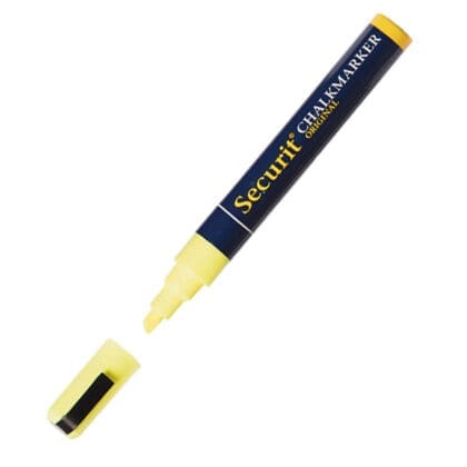 Gul kridt marker pen 6 mm nib