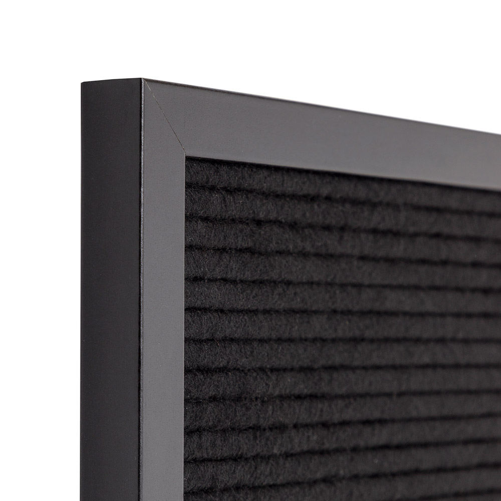 Sort Bogstavstavle 30x30 cm med sort ramme - Billede 5