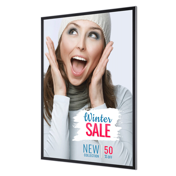 LED Magnet Plakatramme 100x140 cm væghængt