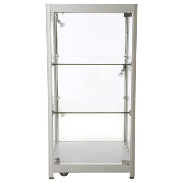 LED udstillingsmontre 45x90x45 cm i aluminium og glas-02