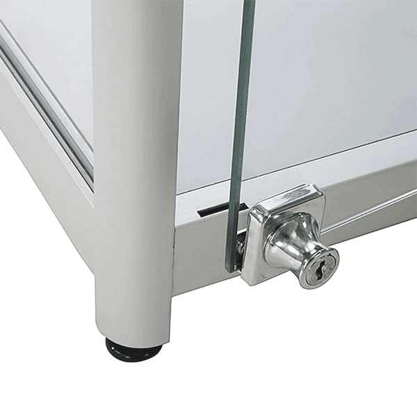 LED udstillingsmontre 45x90x45 cm i aluminium og glas-03