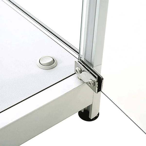 LED udstillingsmontre 45x90x45 cm i aluminium og glas-04