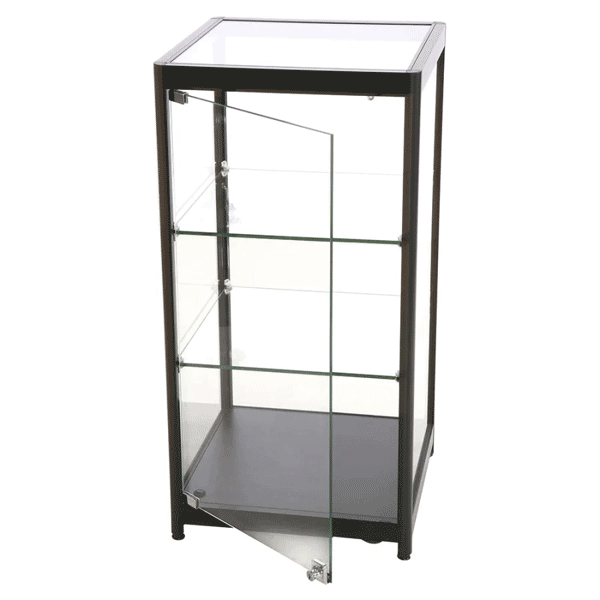 LED udstillingsmontre sort 45 x 90 x 45 cm-detalje-01