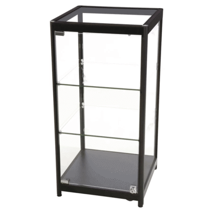 LED udstillingsmontre sort 45 x 90 x 45 cm