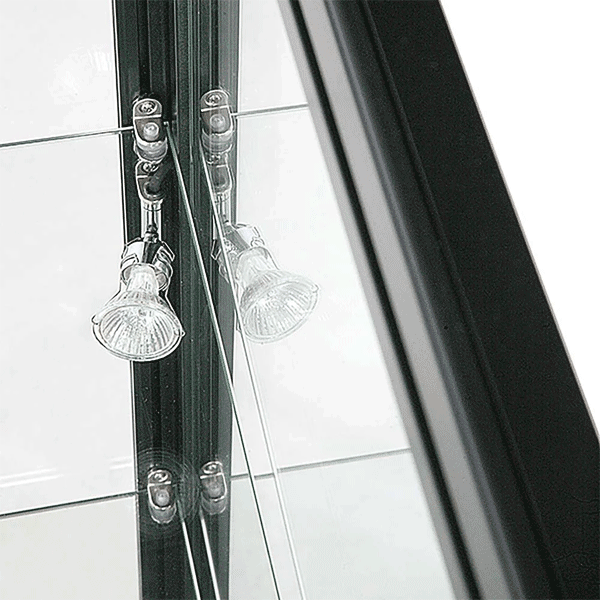 LED udstillingsmontre sort 45 x 90 x 45 cm-detalje-04