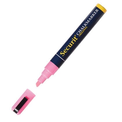 Lyserød kridt marker pen 6 mm nib
