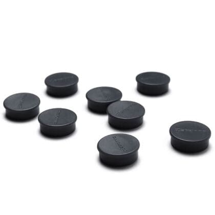 Magneter Ø 2 cm i sæt á 8 stk. Sort