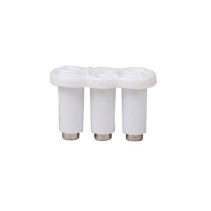 Magneter - kraftige i hvid x3 - sæt af 10 stk.
