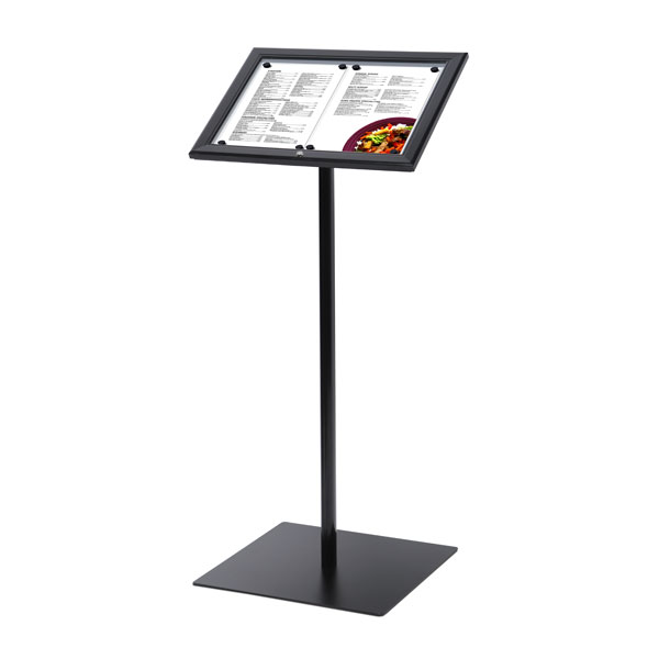 Fritstående menu opslagsskab sort 2xA4
