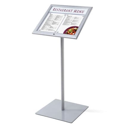 Menu Board 2xA4 med LED og Lås