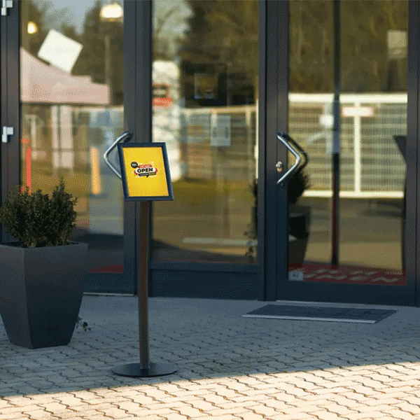 Menuboard Design Outdoor A4 med Snapramme 25mm - Billede 5