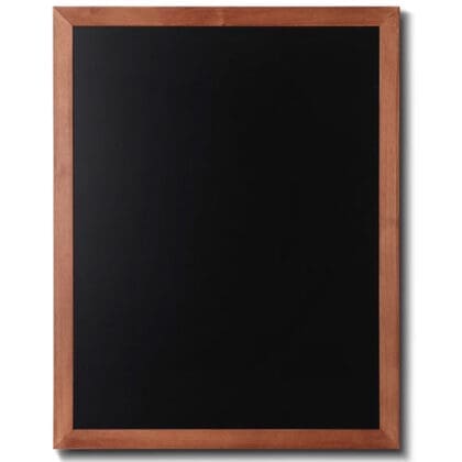 Menutavle med teaklook træramme 70x90 cm