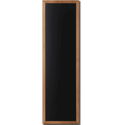 Menutavle med teaklook træramme 56×170 cm