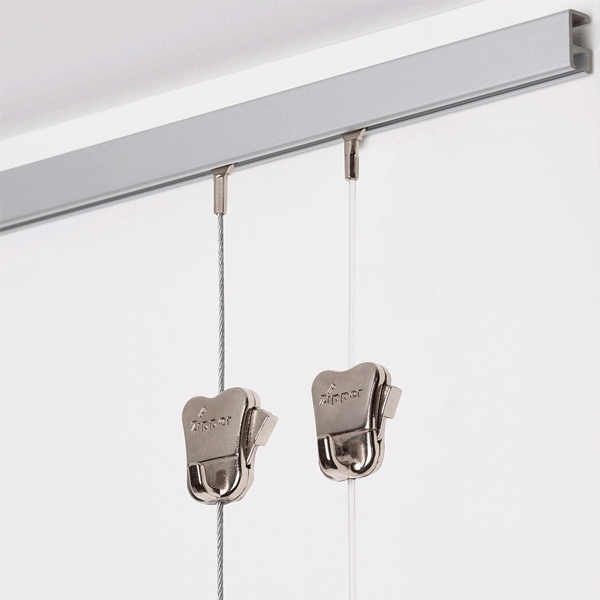 Minirail Galleriskinne 200 cm SØLV