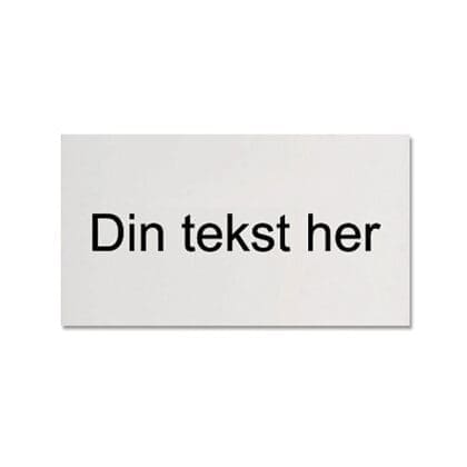 Skilteplade til mægler- og håndværkerskilt 60x30 cm